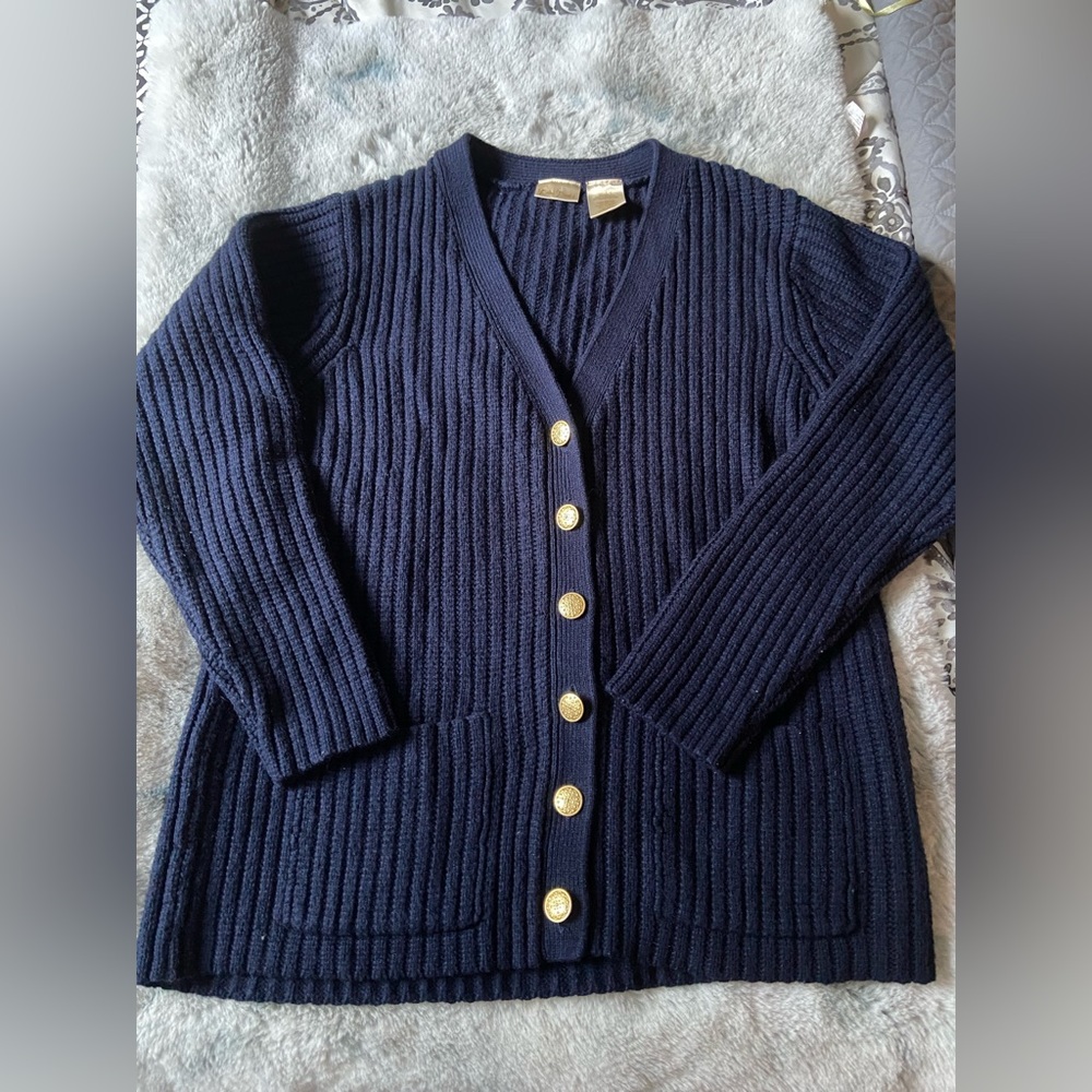 Gold button cardigan